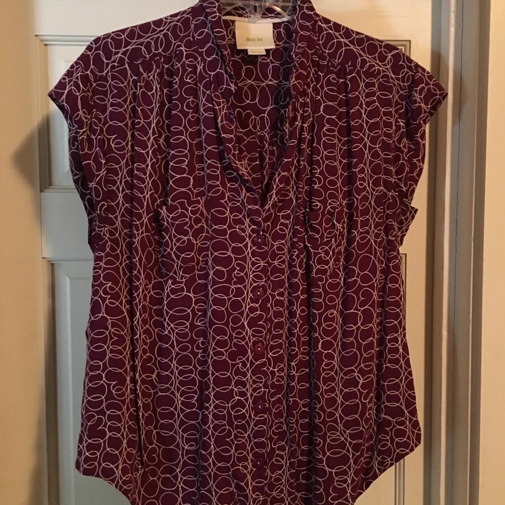 Anthropologie Maeve Raffine Blouse View 2